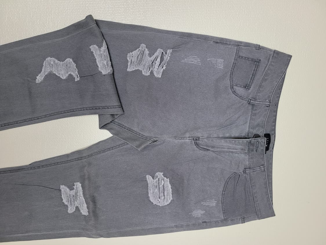 UGIZ 남자 데미지워싱 청바지 32 그레이 상품이미지3