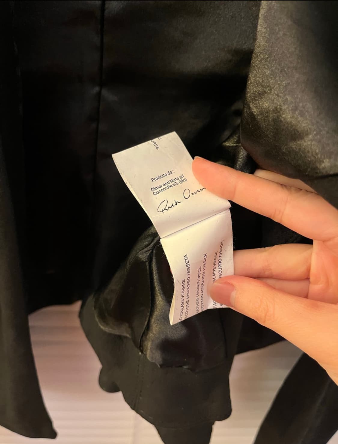 (오늘만) Rick Owen's Wrap Leather Jacket 상품이미지3