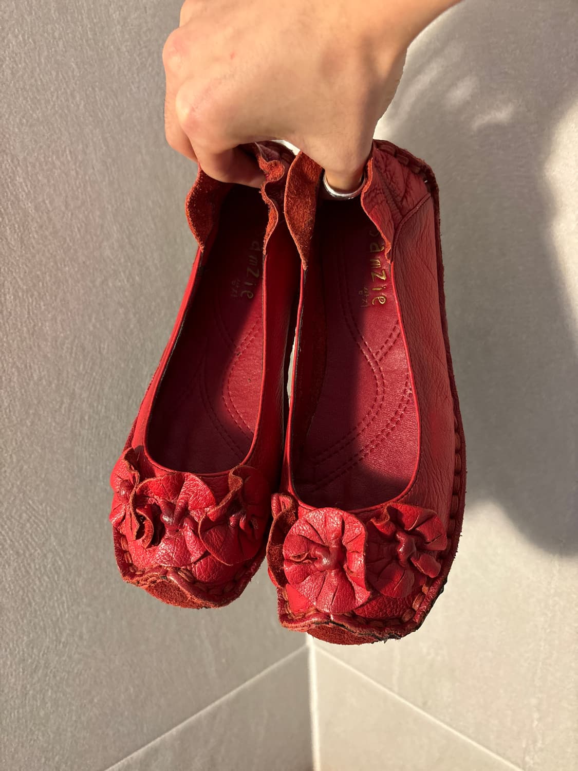 쌈지 레더 플랫슈즈 상품이미지1