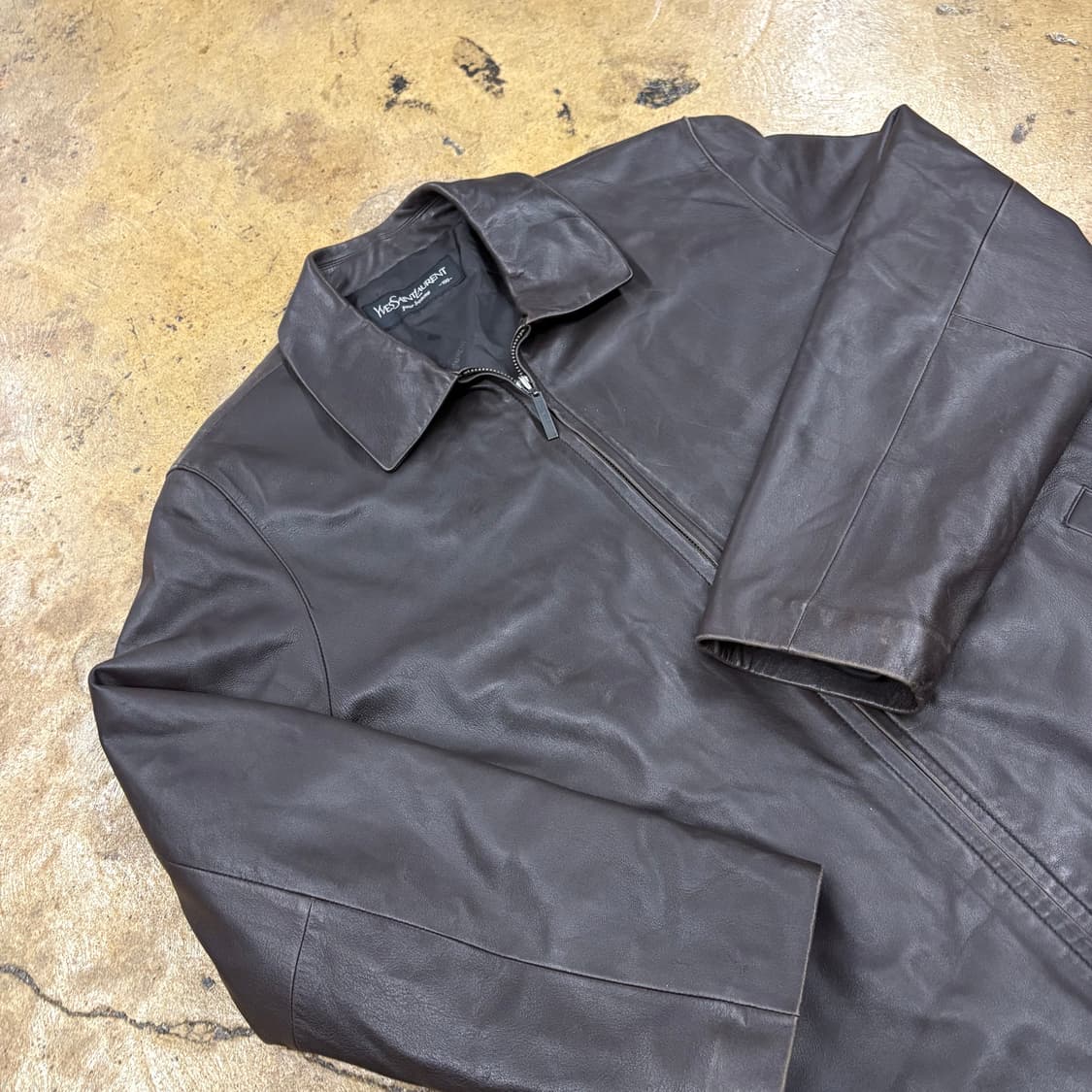 [정품/100] 입생로랑 빈티지 양가죽 자켓 b15 상품이미지1