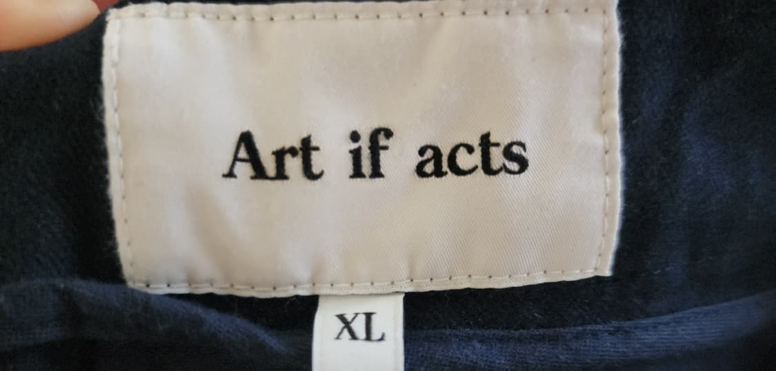 [XL] 아트이프액츠 포켓 온 턱 팬츠 다크네이비 상품이미지5