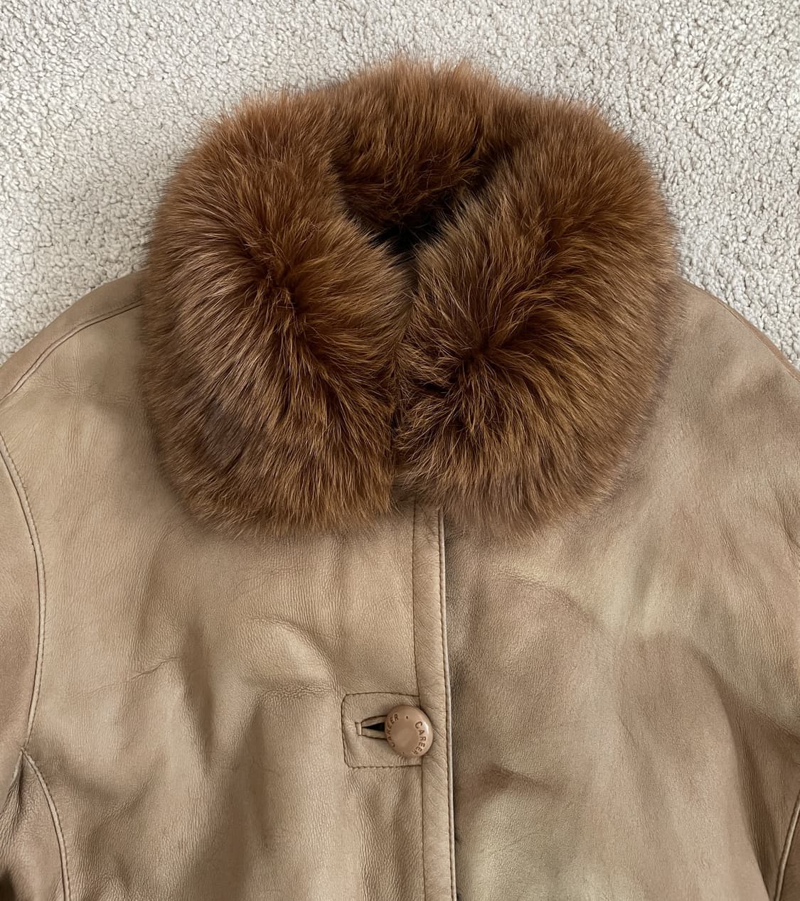  fox fur trimming sheepskin shearling jk 상품이미지5