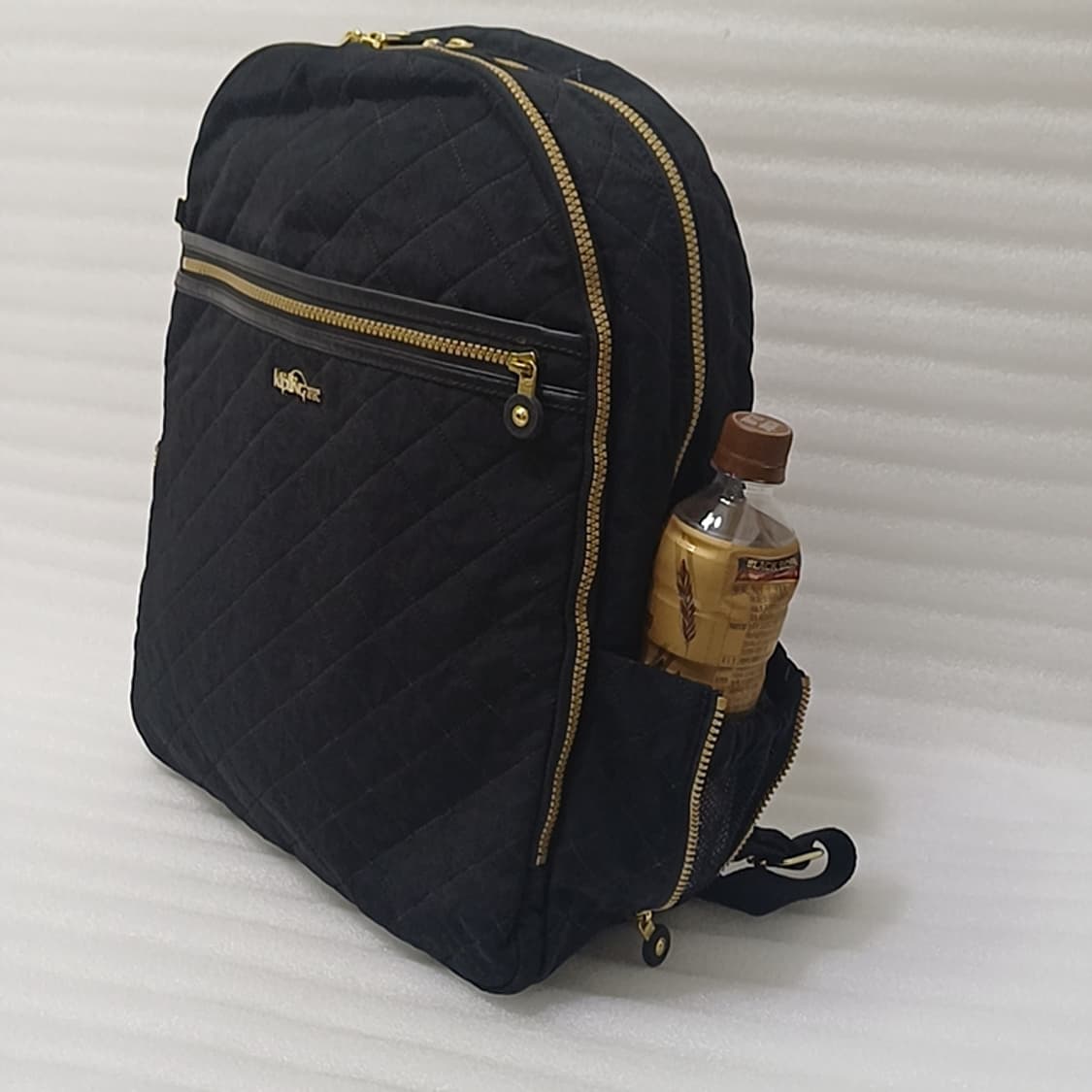 정품 키플링 퀼팅 백팩 L 학생 일상 여행 가방 블랙 훌륭 사랑봉봉정품  상품이미지2