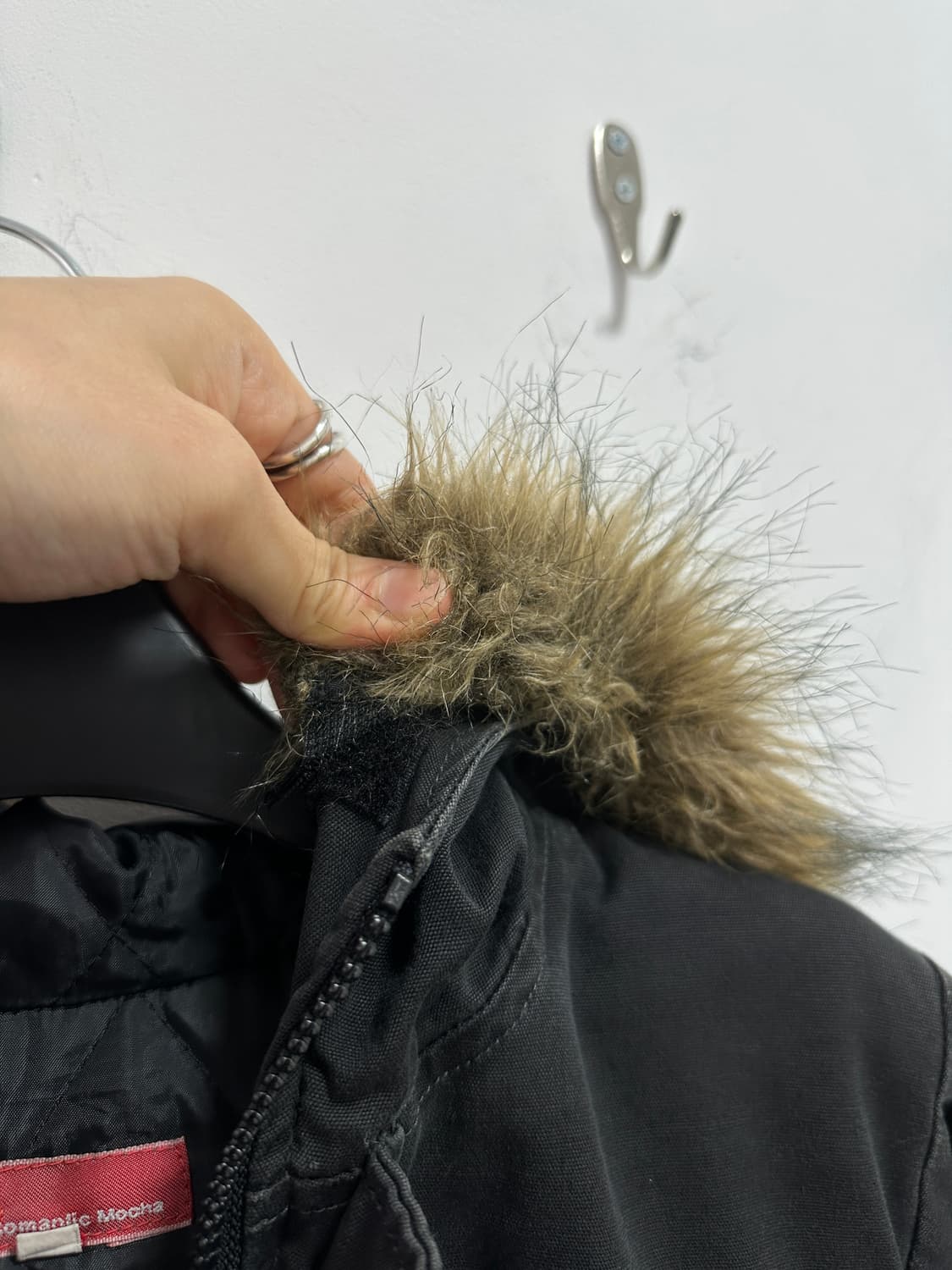 Fade fur bomber jacket 상품이미지5