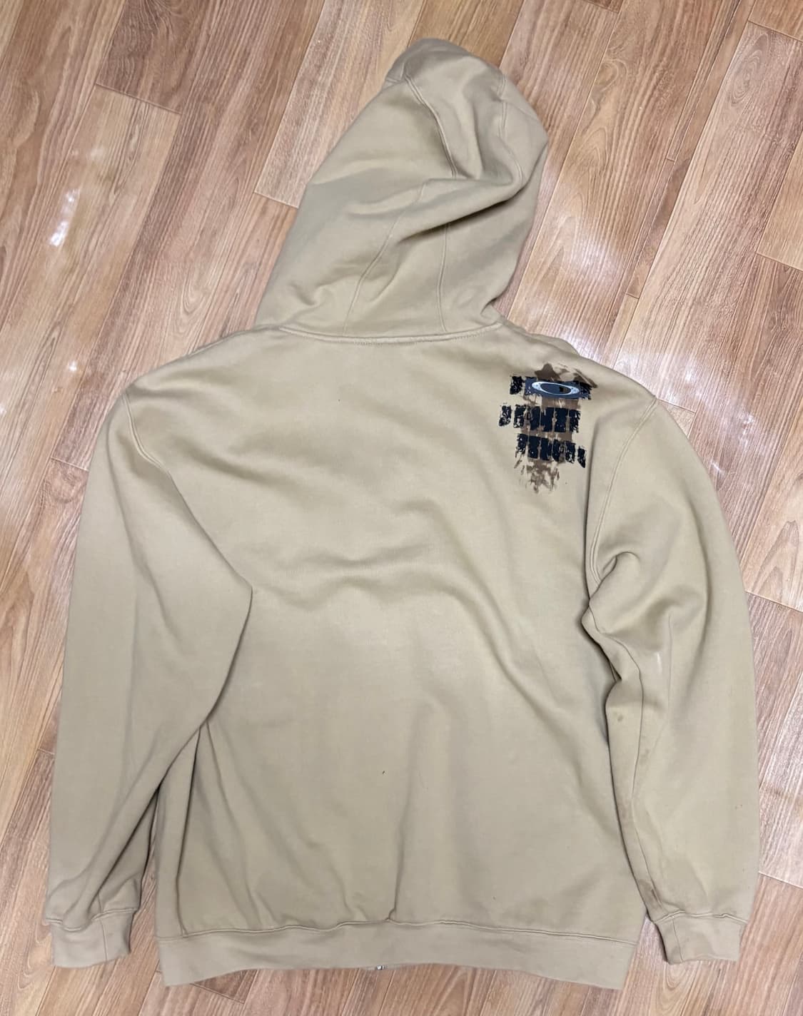 오클리 베이지 후드집업 L 상품이미지2
