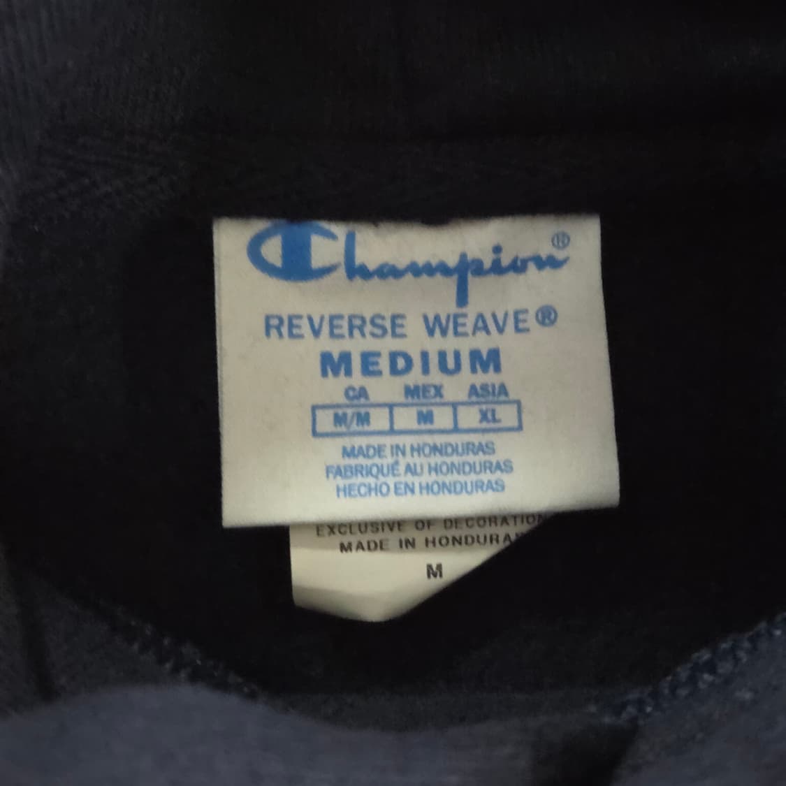 챔피온 블루택 리버스위브 기모 후드티 M 상품이미지4