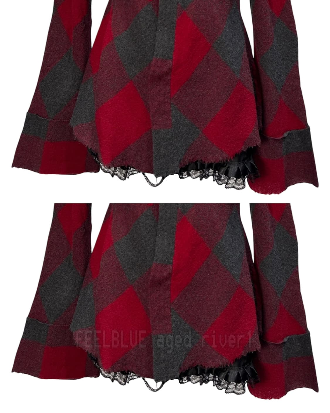 Grunge Tartan Red Shirt 상품이미지4