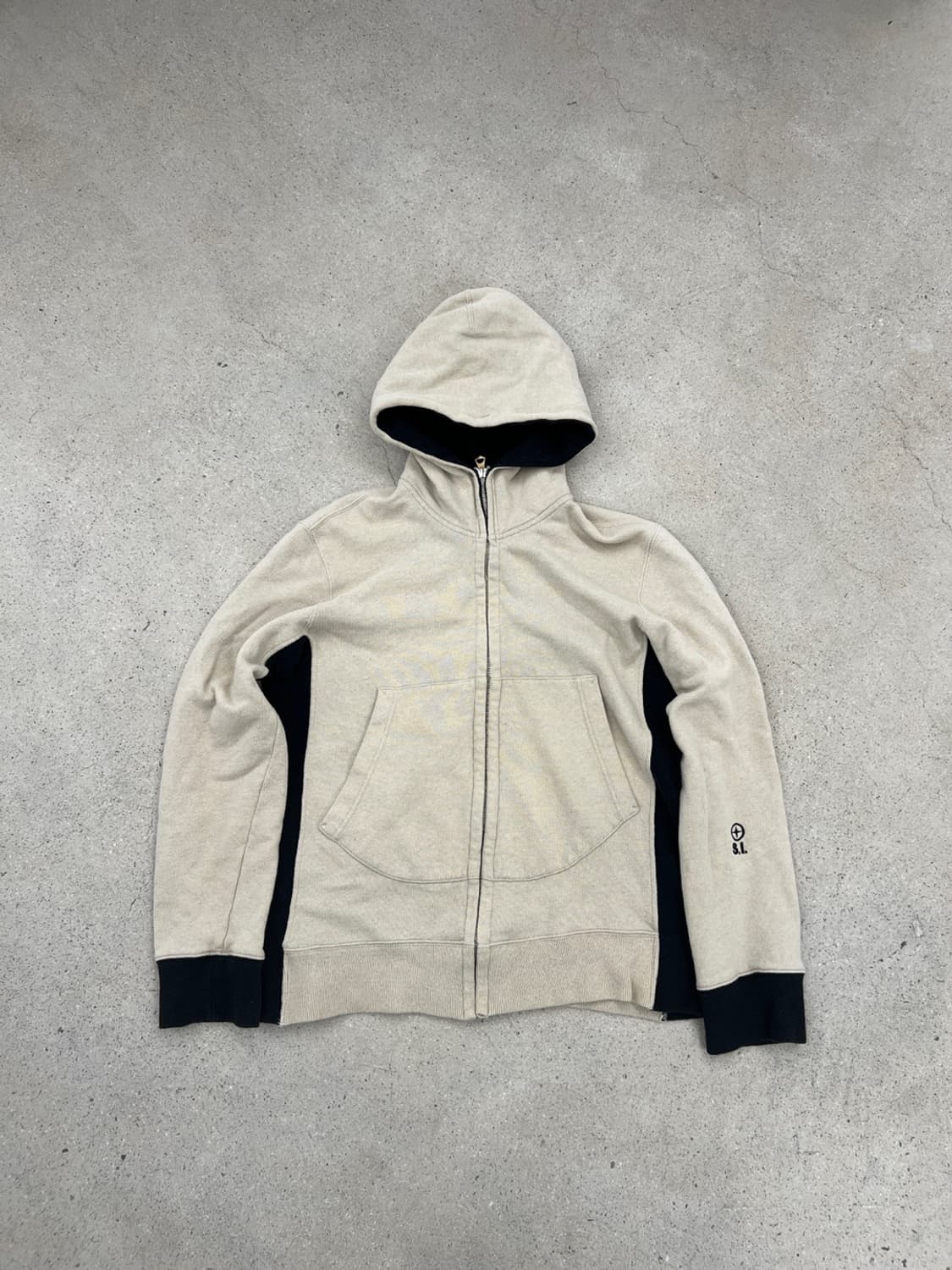 스톤아일랜드 00s 데님즈 배색 후드 집업 상품이미지1