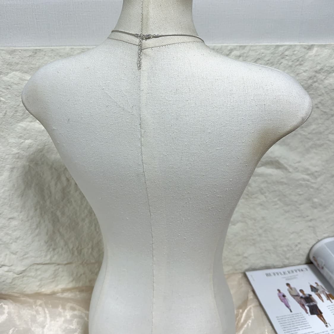 빈티지 스네이크체인 십자가 목걸이 상품이미지3