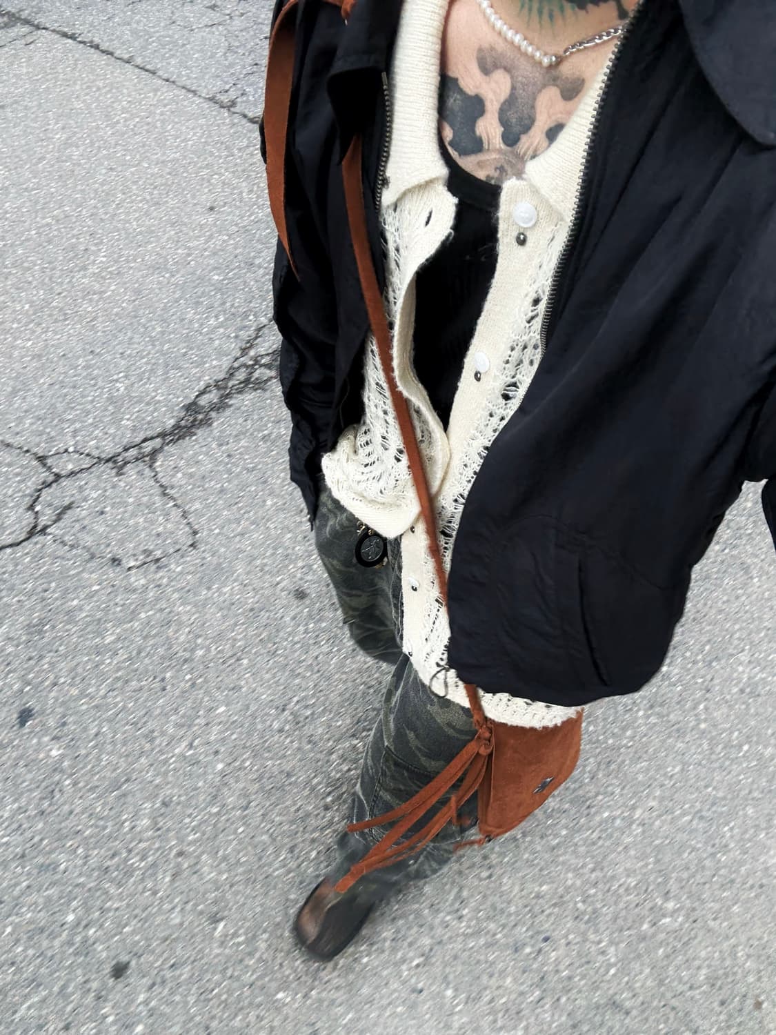 앤더슨벨 cardin zipup 자켓m 착샷o 상품이미지1