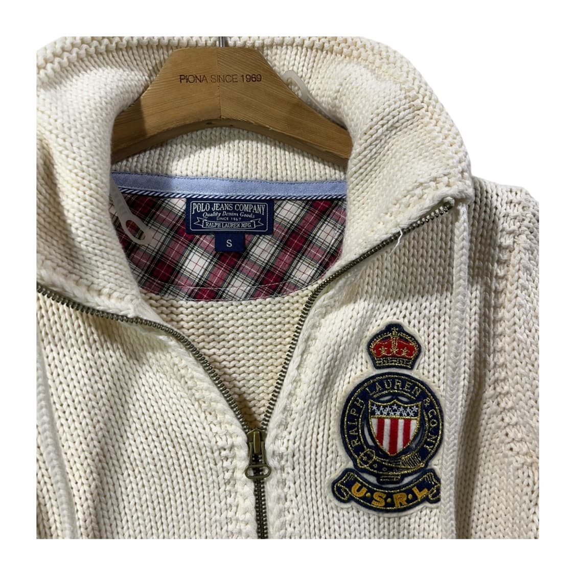 [POLO] 폴로진스 컴퍼니 크레스트 자수 니트 집업 상품이미지5