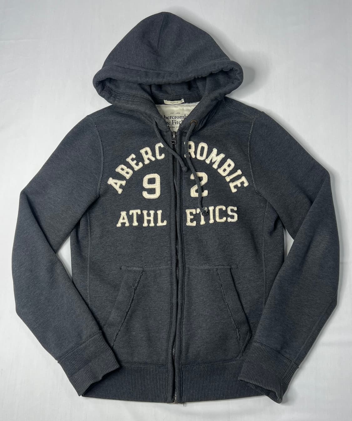 아베크롬비 그레이 양털 안감 후드집업 상품이미지1