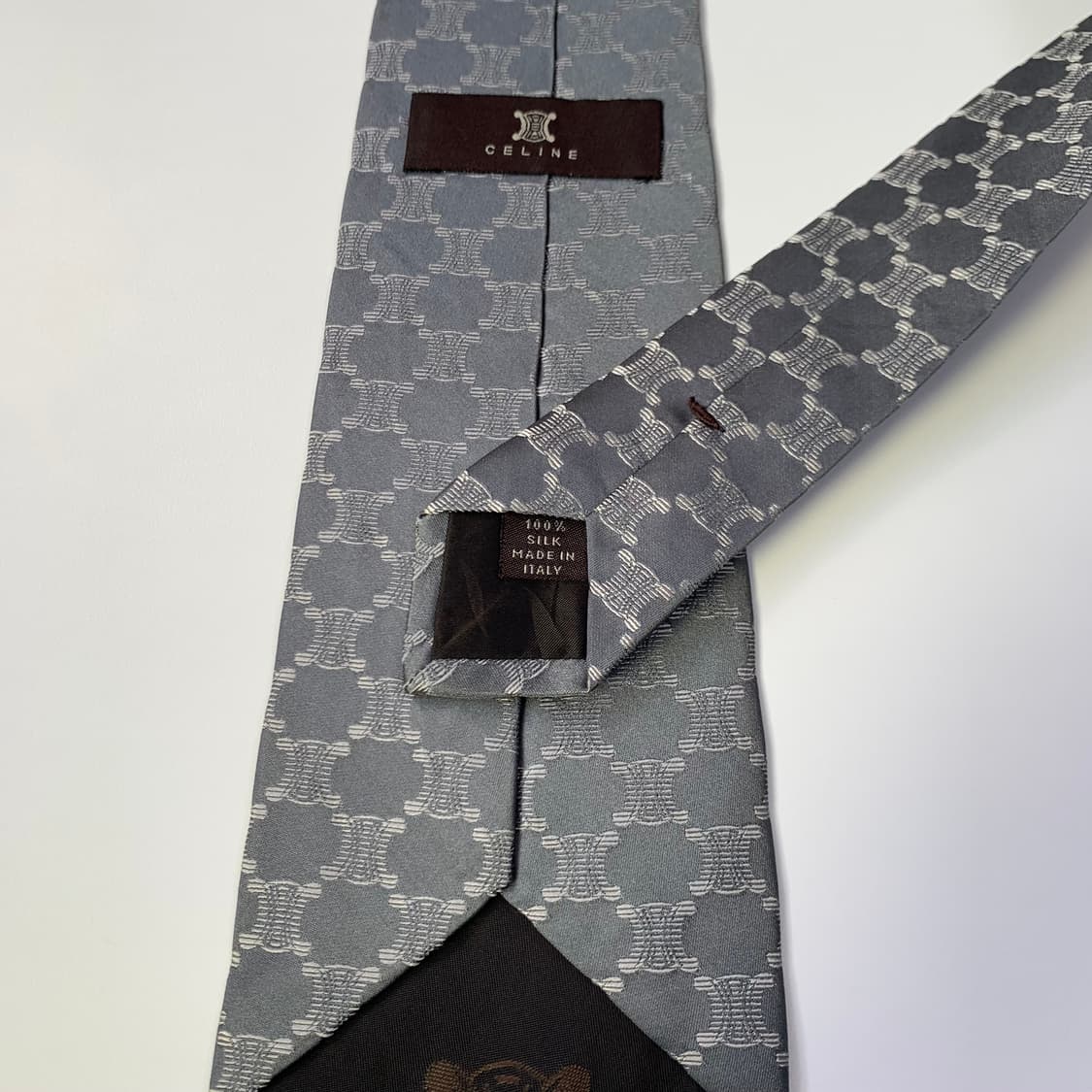 셀린느(CELINE) 트리오페 넥타이 명품 모노그램 신형라벨 A+등급 상품이미지7