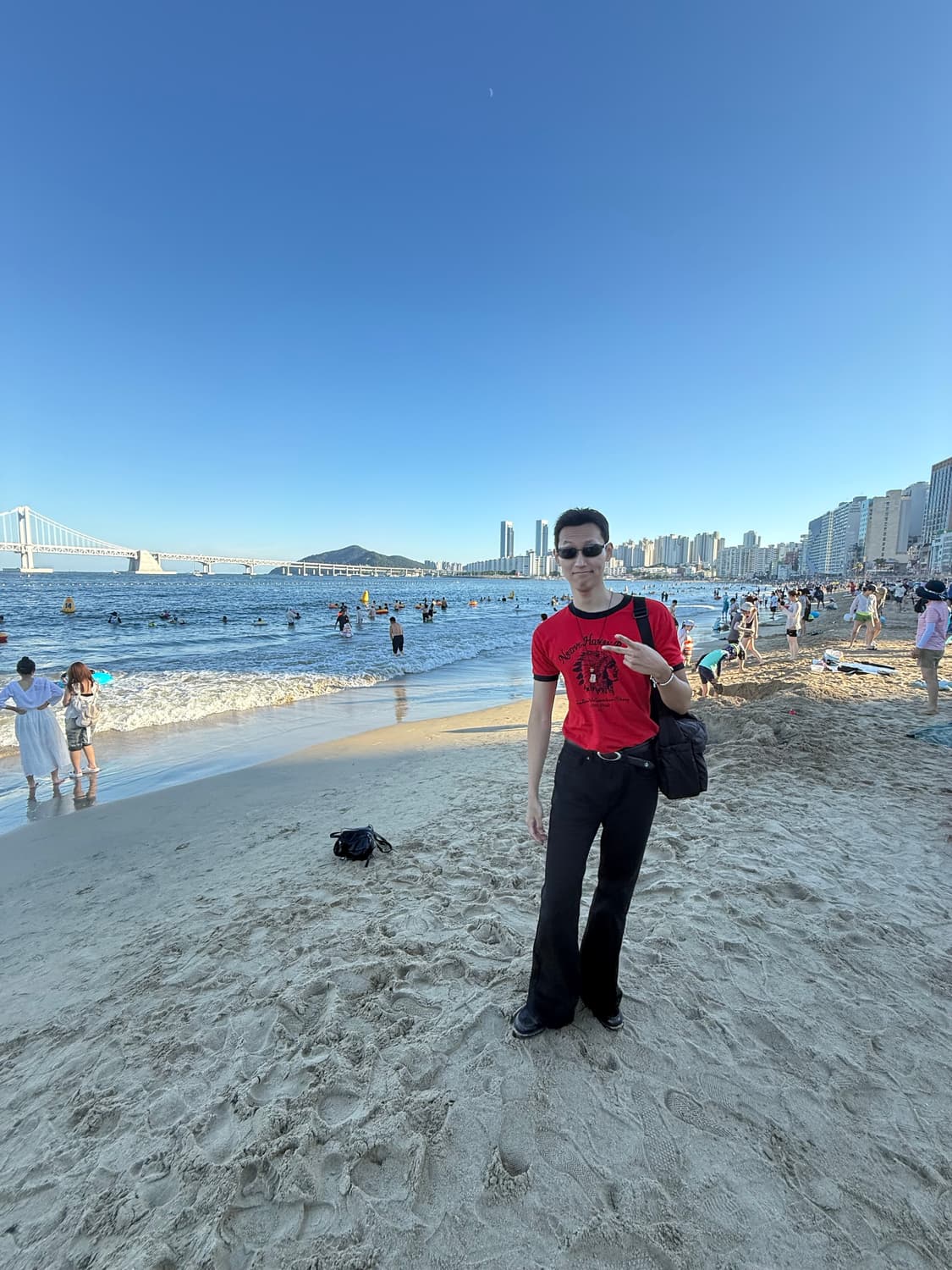 DNSR 시그니처 플레어 데님 팬츠 블랙 (실착) 상품이미지6