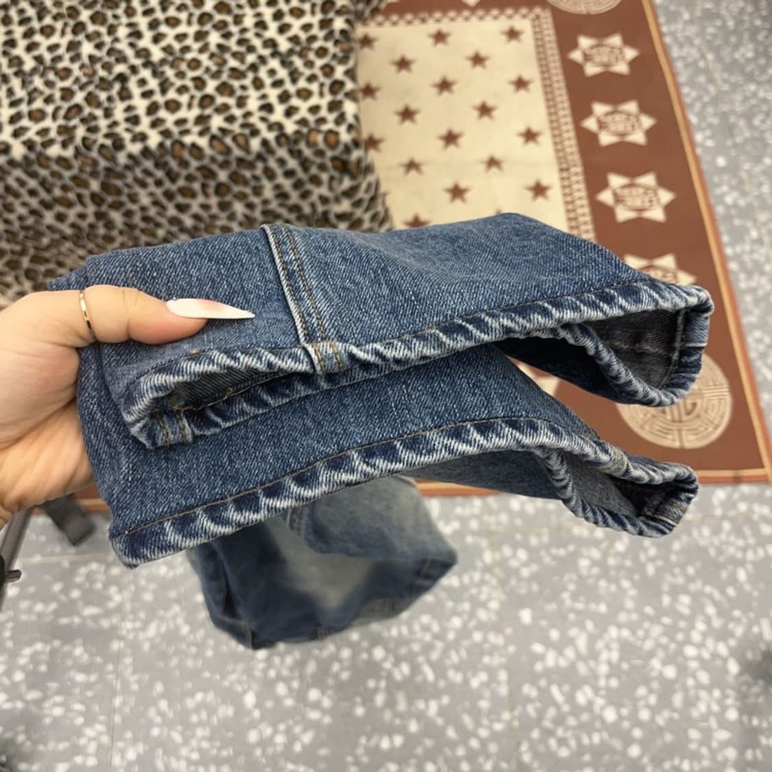 ACME 빈티지 캐주얼 와이드 워싱 데님팬츠 S C09404 상품이미지8