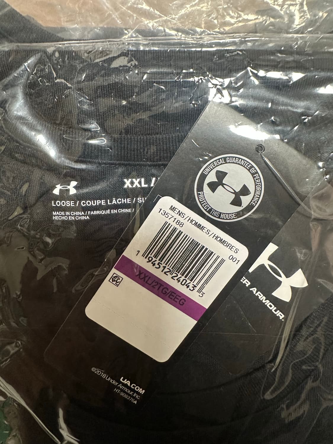 언더아머 프로젝트 락 아이언 파라다이스 반팔 티셔츠 XXL 2XL 상품이미지4