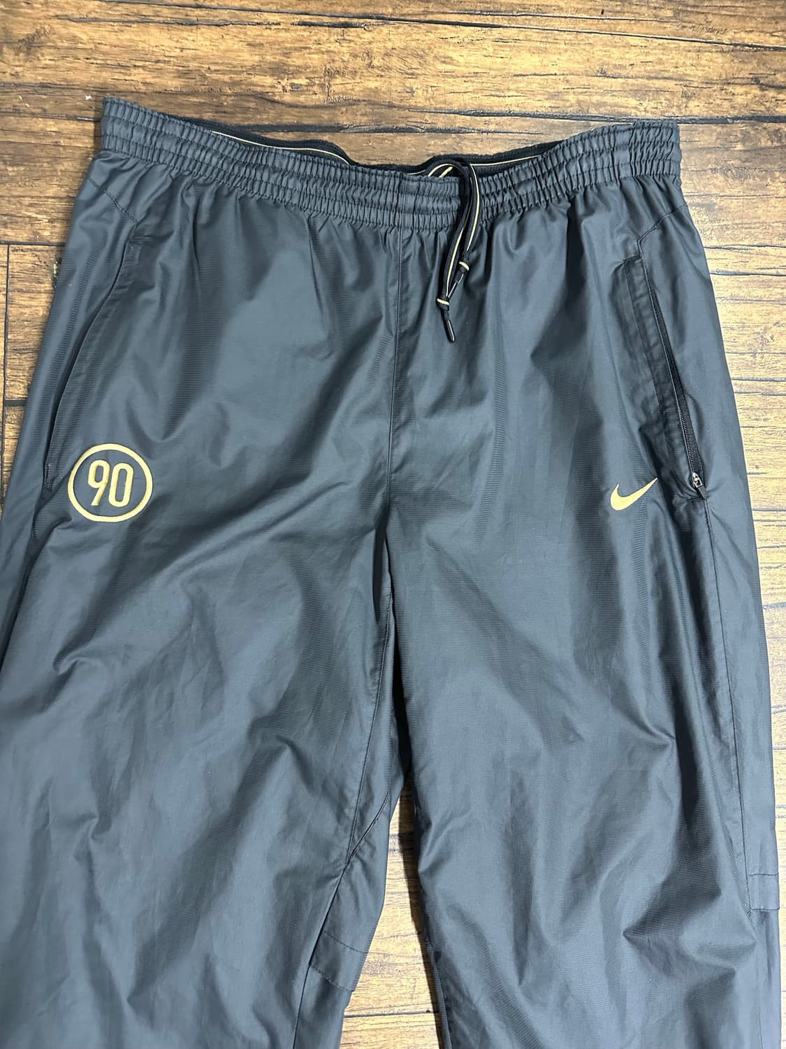 나이키 Nike Fit 트레이닝 팬츠 L 블랙 밴딩 조거 지퍼 32-34 상품이미지2