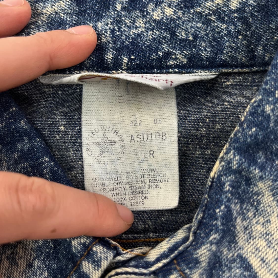 100 칼하트 애시드 데님 워싱 셔츠 자켓 상품이미지4