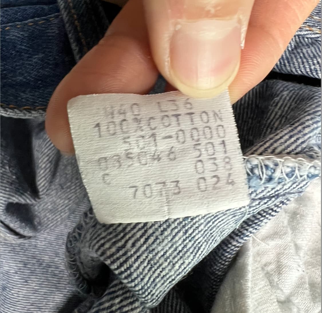[Made In Usa]90s 빈티지 리바이스 501 블랭크탭 40/36 상품이미지7