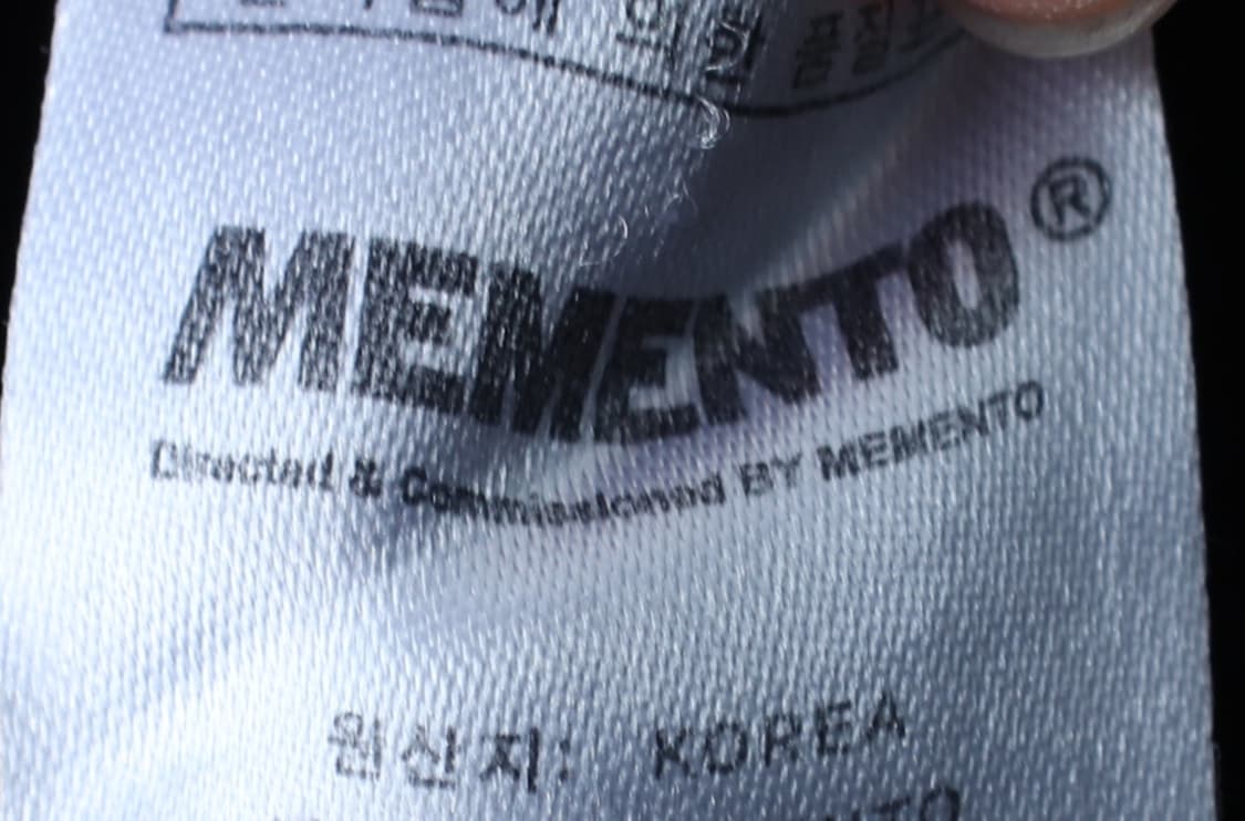 (F) 메멘토 반팔 티셔츠 빅프린팅 블랙 스트릿-H32414 상품이미지6