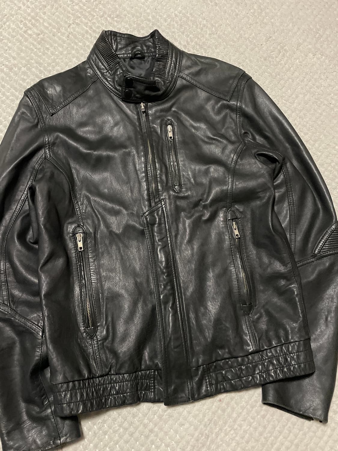 [48] 광희시장 웨스턴 무드 램스킨 양가죽 레더 자켓 상품이미지6