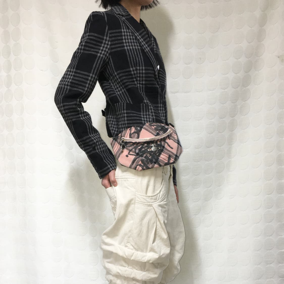 디젤 바이커 체크 자켓 상품이미지1