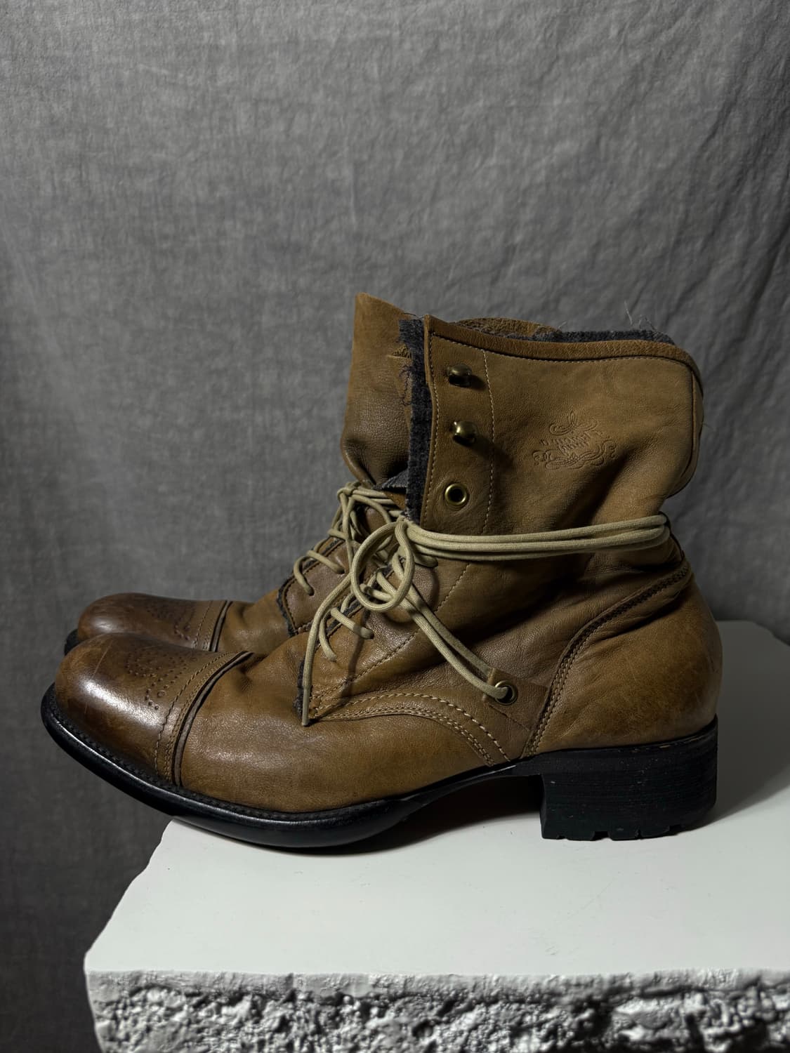 Alfredo Bannister Layered Leather Boots  상품이미지4
