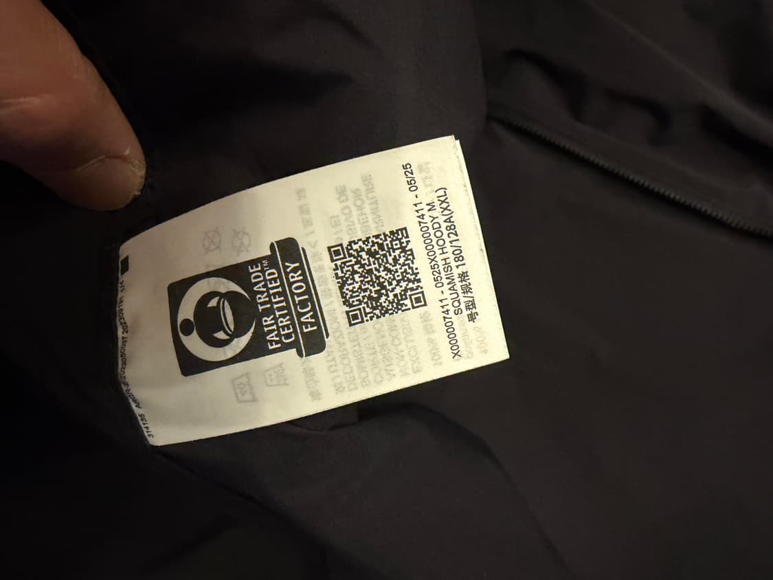 아크테릭스 스쿼미시 후디 블랙 XXL 상품이미지3