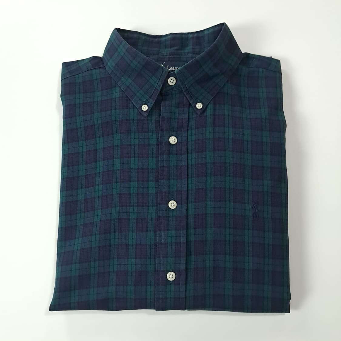 CK296 XL 폴로 90s 모던 블랙워치 타탄체크 버튼다운 셔츠 남방 상품이미지7