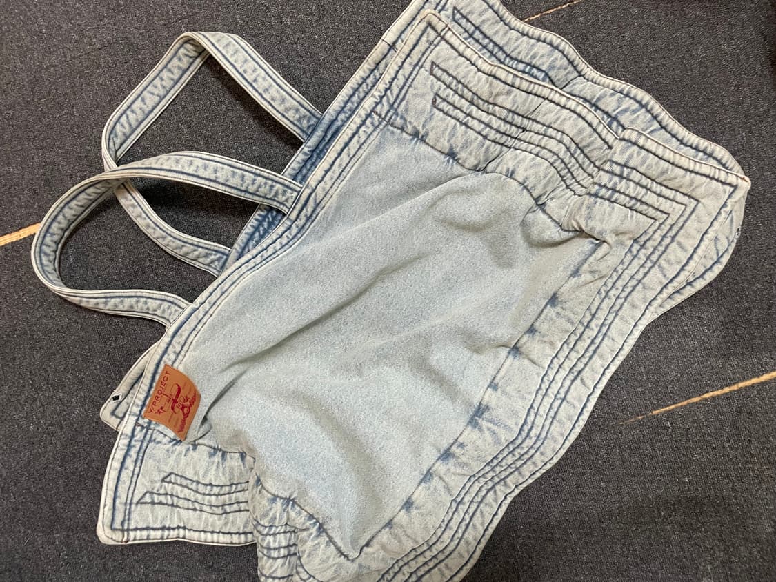 Y/Project 데님 와이어 카바스 백 상품이미지1