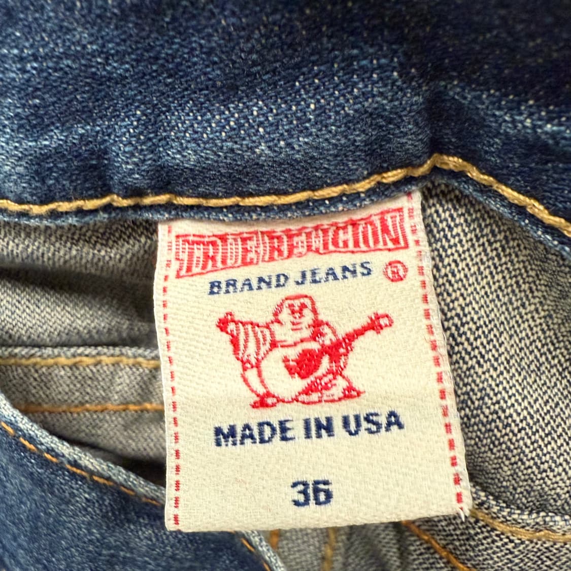 [정품/36] 트루릴리젼 블루 데님 청바지 b10 상품이미지4