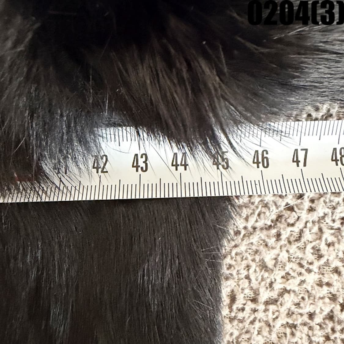 [55] 댄디 리얼 래빗 퍼 토끼털 천연 밍크 롱 코트 0204(3) 상품이미지7