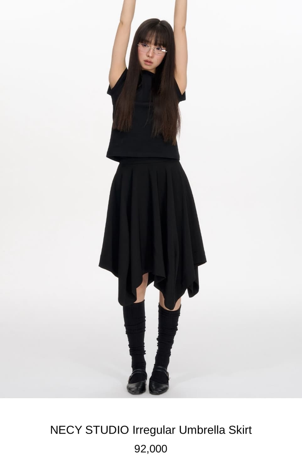 NECY STUDIO Irregular Umbrella Skirt 상품이미지1