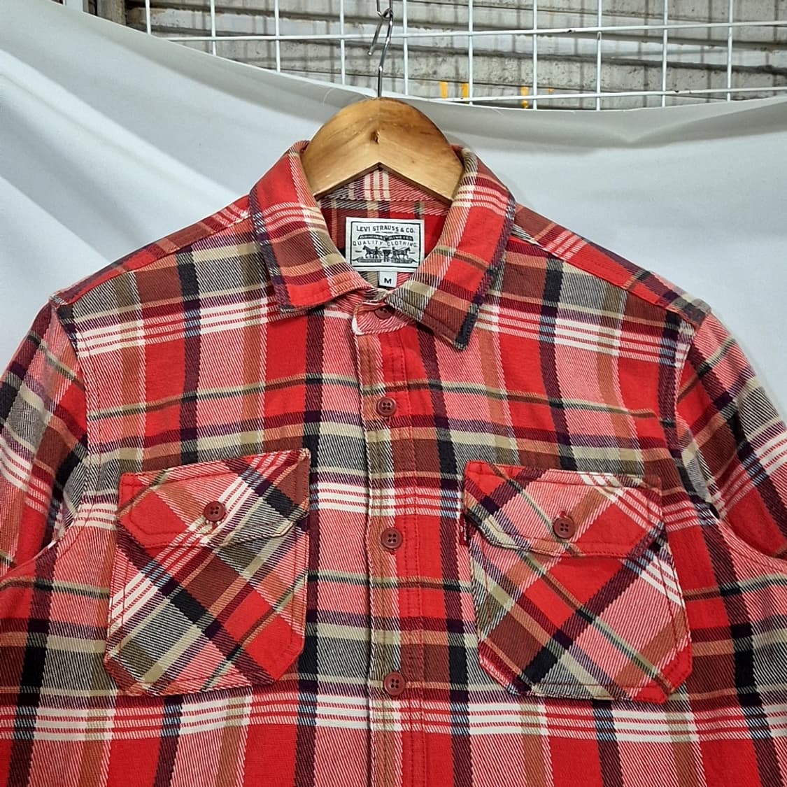 Levis 리바이스 울 체크 셔츠 상품이미지2