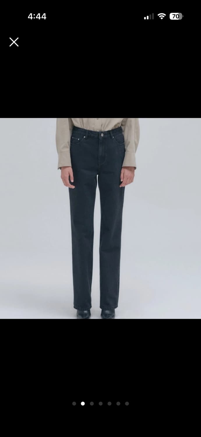 (미착용) 닐바이피 블랙 데님 55 상품이미지2