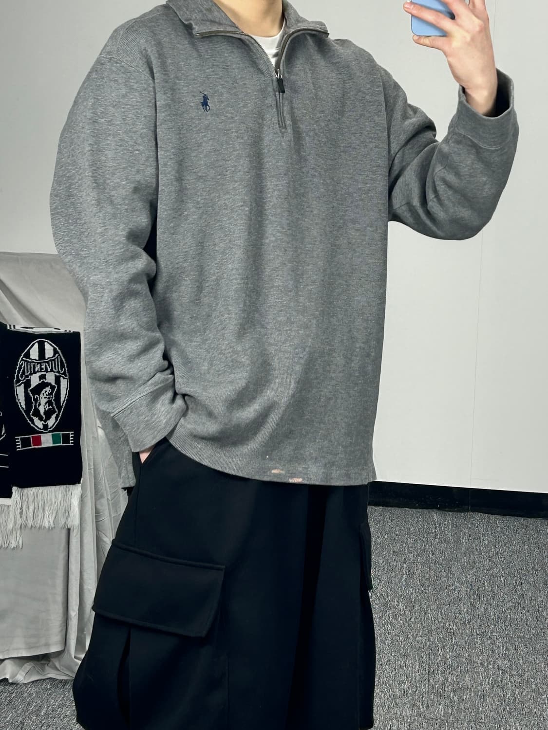 폴로 랄프로렌 그레이 하프집업 니트  상품이미지2