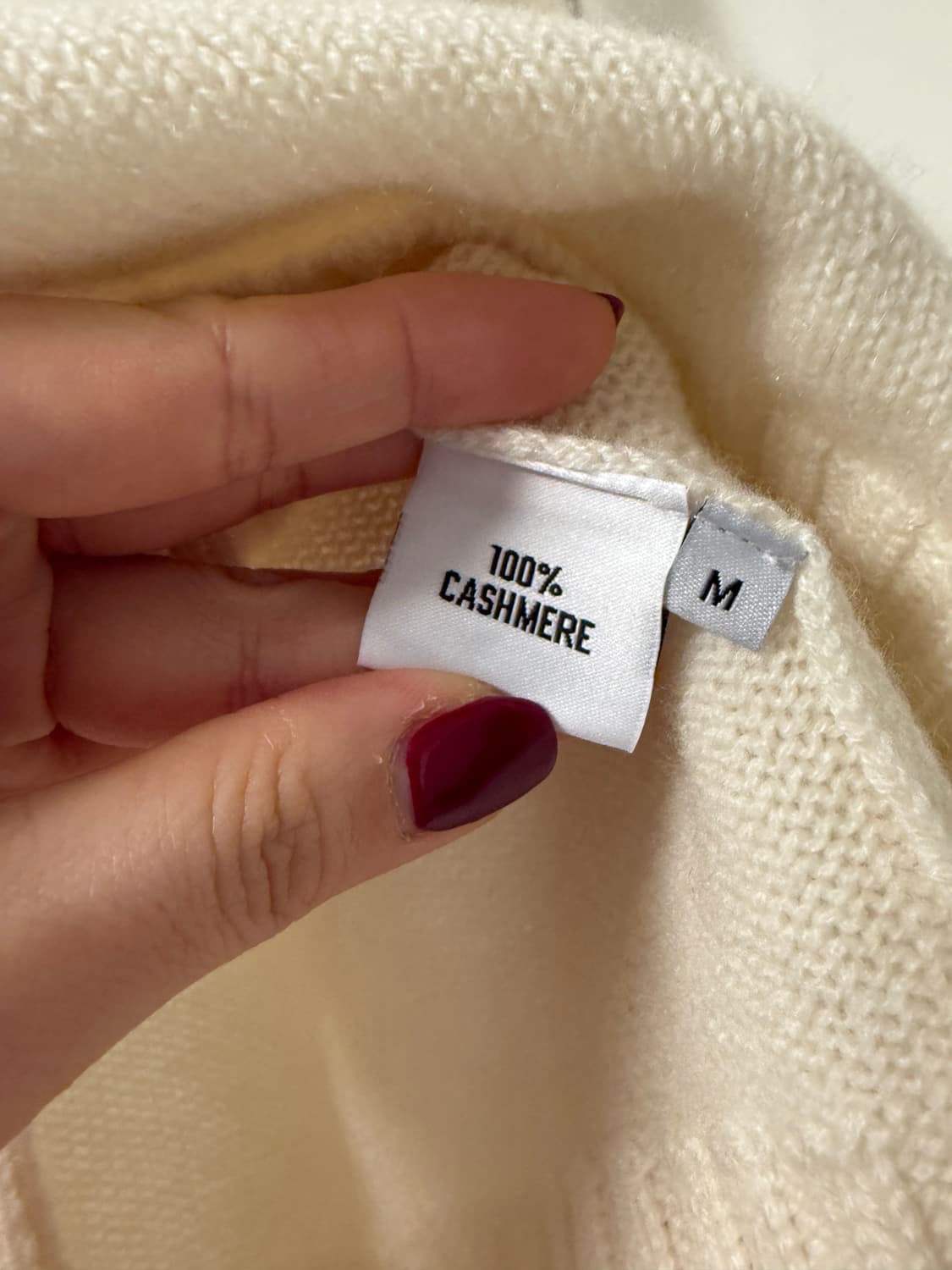 식스앤어하프 로로스웨터 화이트 M 상품이미지4