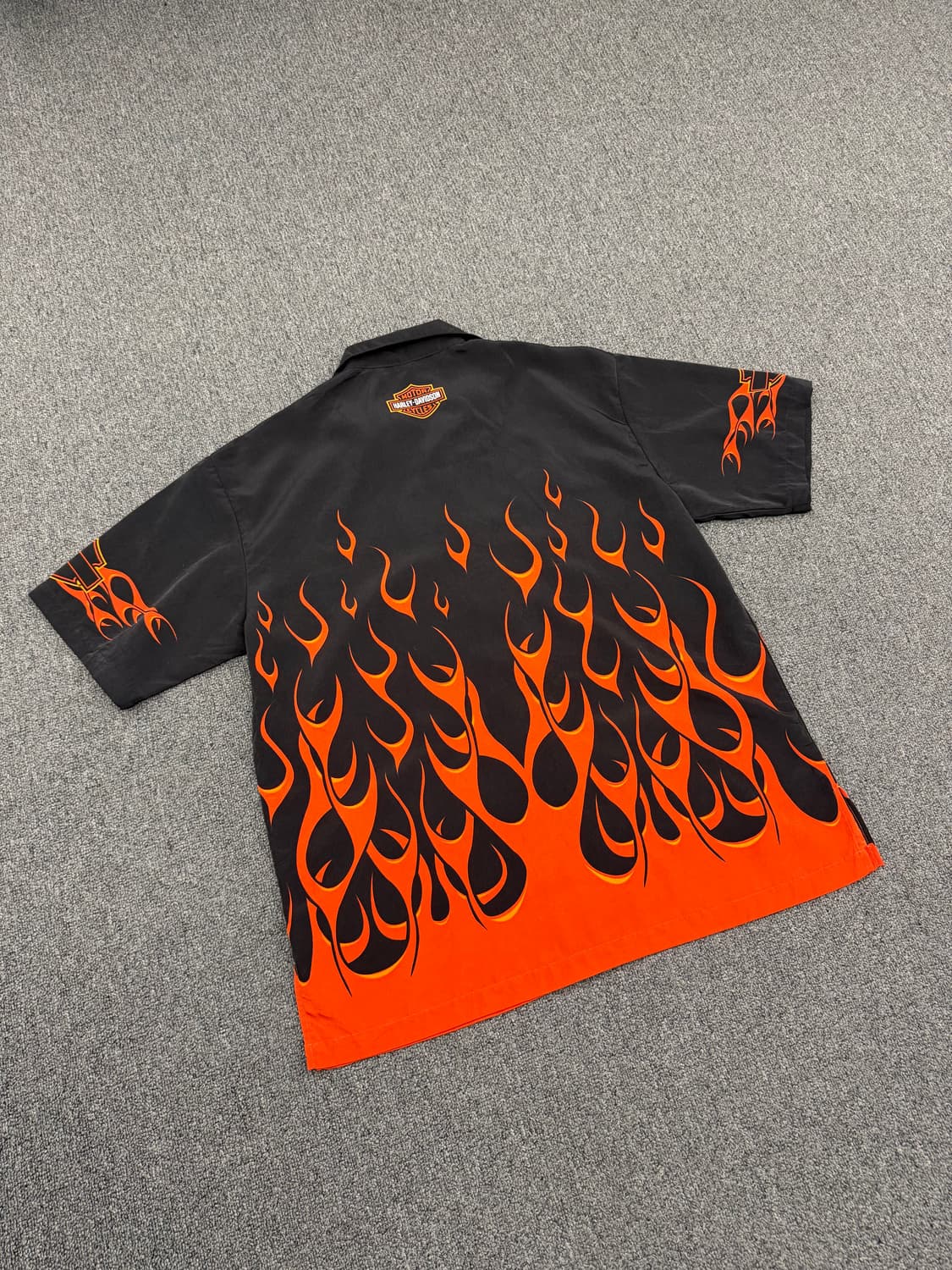 M) 할리데이비슨 빈티지 플레임 그래픽 반팔셔츠 상품이미지5