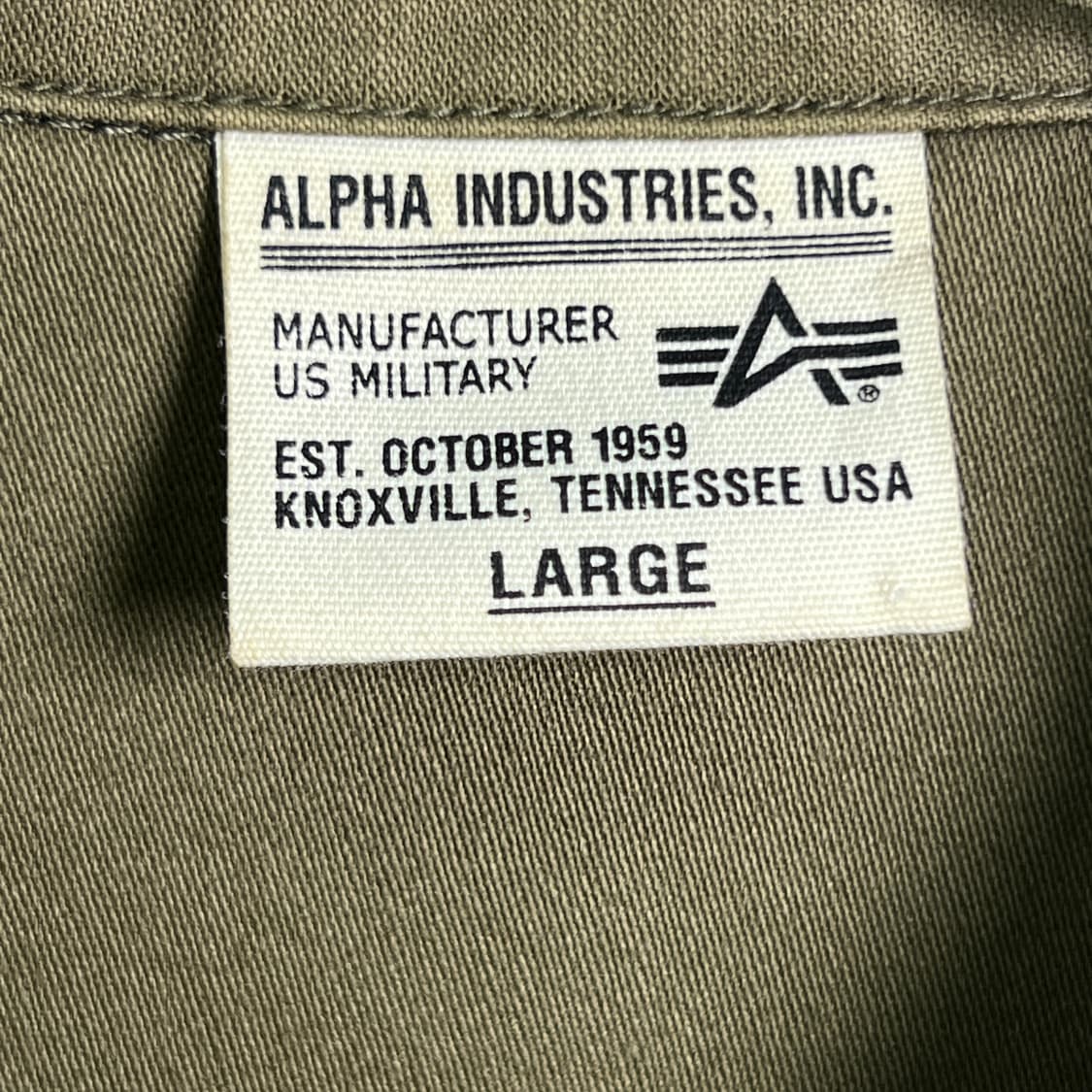 알파인더스트리 카키 유틸리티 셔츠 자켓 L 상품이미지3