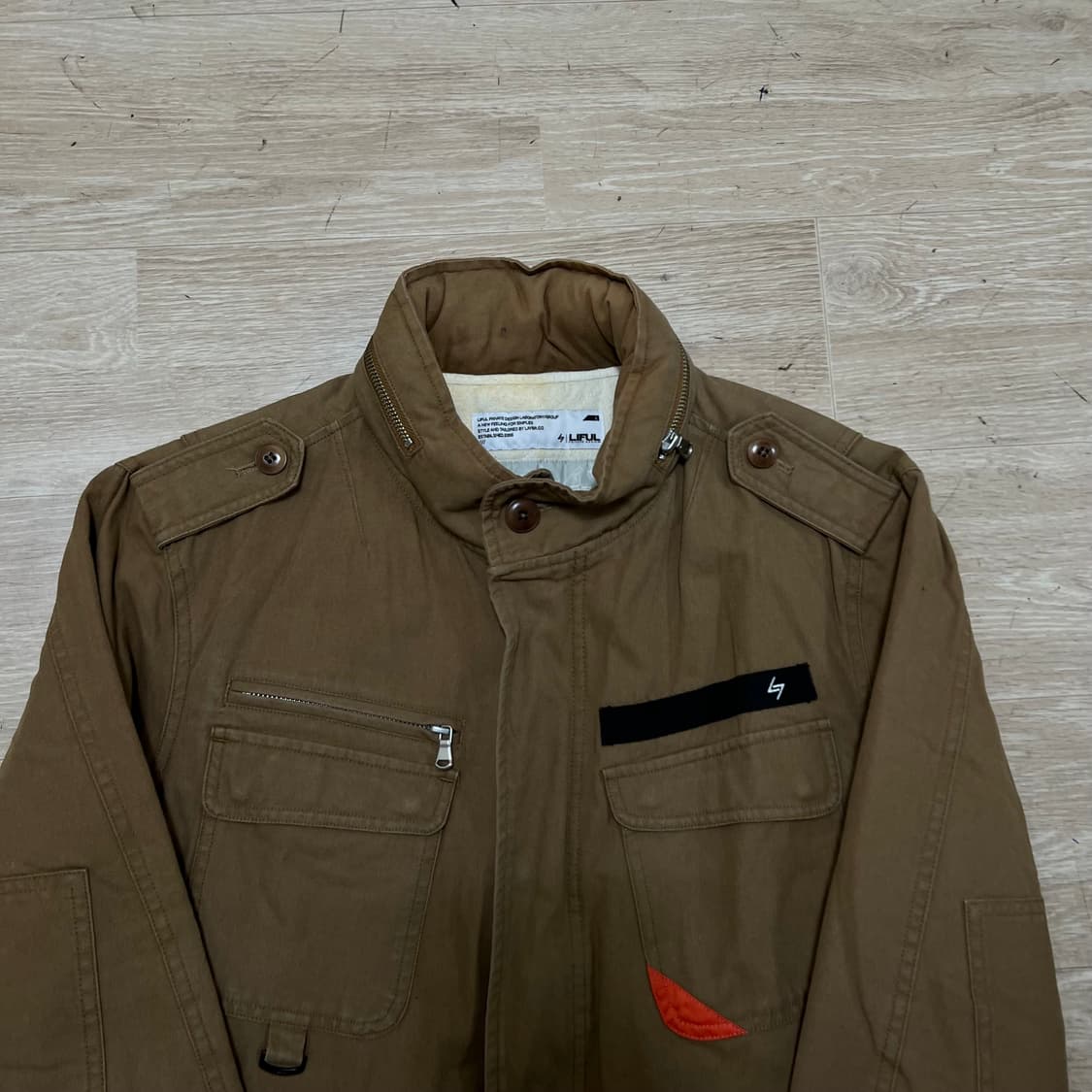 라이풀 누빔 밀리터리 M65 야상 필드자켓 [브라운] L/100 상품이미지2