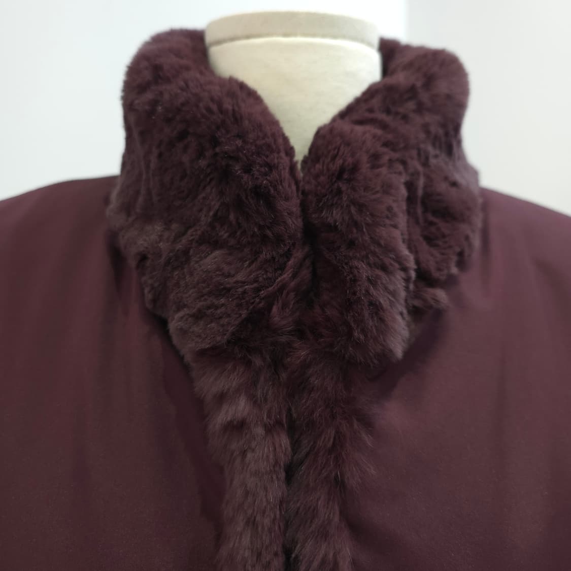 리얼 래빗퍼 리버시블 양면 퍼 자켓 상품이미지5