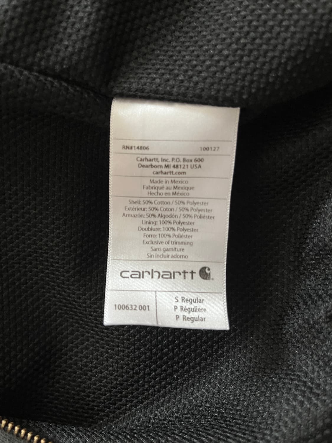 칼하트 레인디펜더 후드집업  상품이미지3