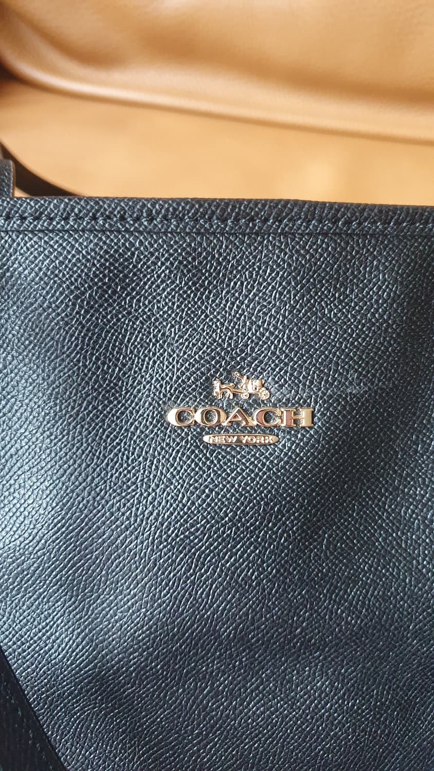 코치 블랙 레더 숄더백 토트백 쇼퍼백 상품이미지6