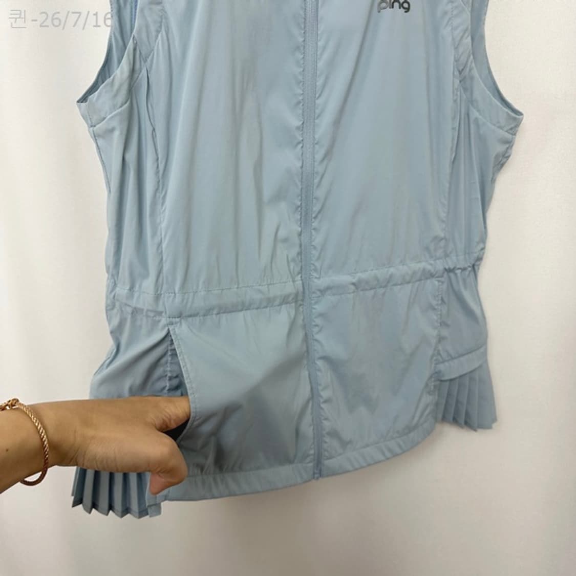 핑 여자 골프 조끼 블루 95 상품이미지8