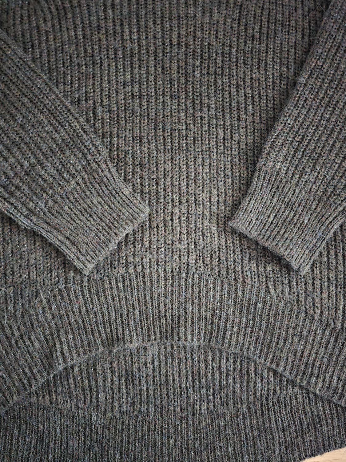 GLOBAL WORK 펄 카키 니트 상품이미지6