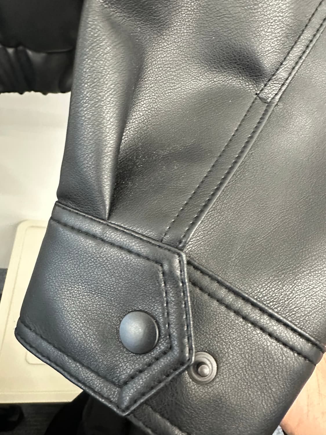 도프제이슨 오버핏 비건레더 보머자켓 상품이미지6