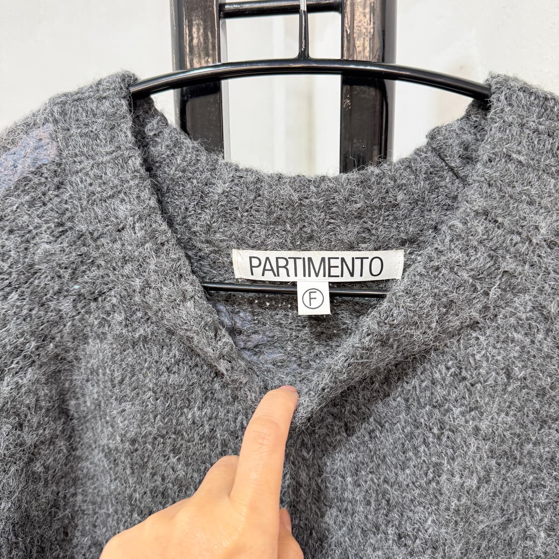 파르티멘토우먼 부클 릴리 크롭니트 그레이니트 4072 상품이미지2