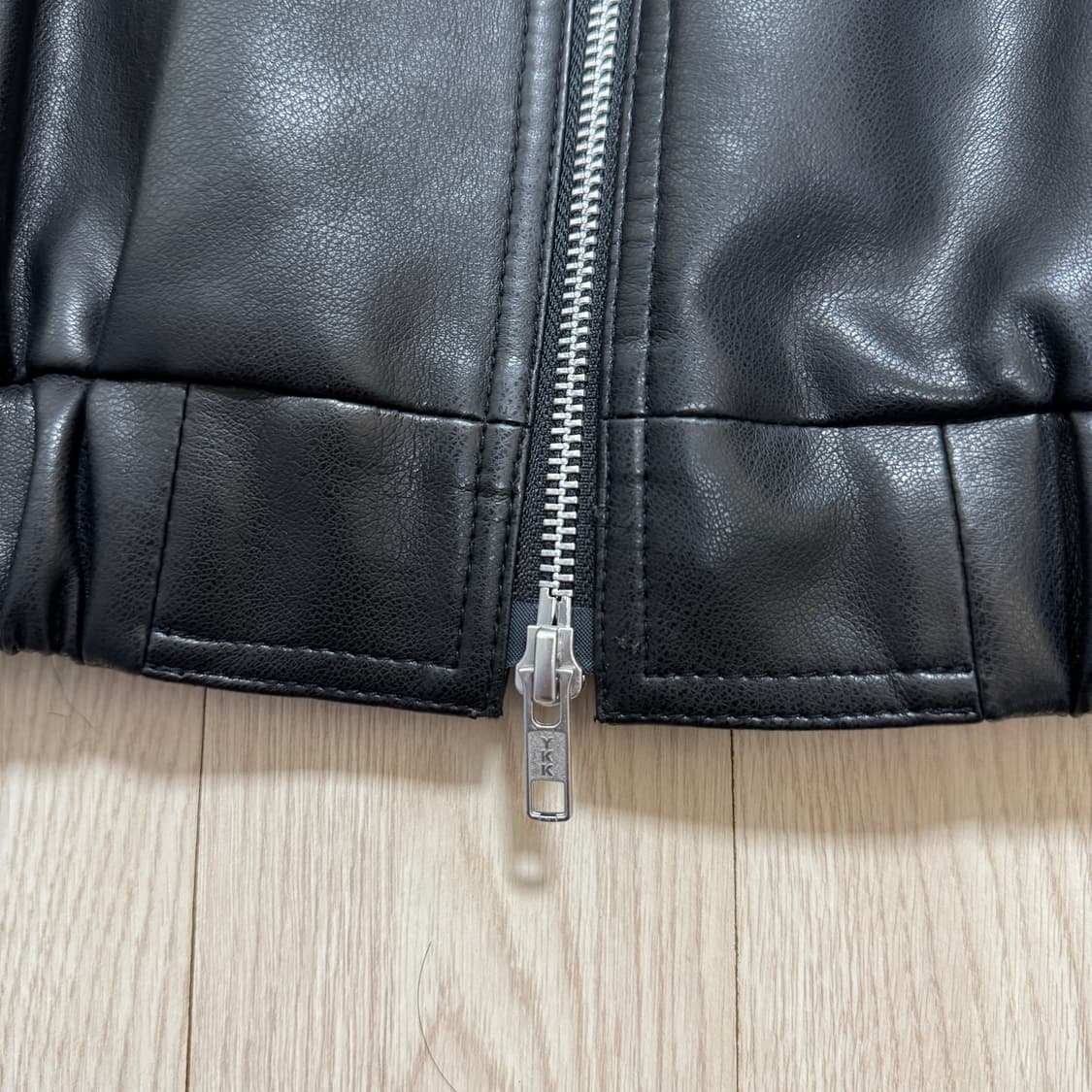 도프제이슨 오버핏 비건레더 보머 가죽자켓(L) 상품이미지5