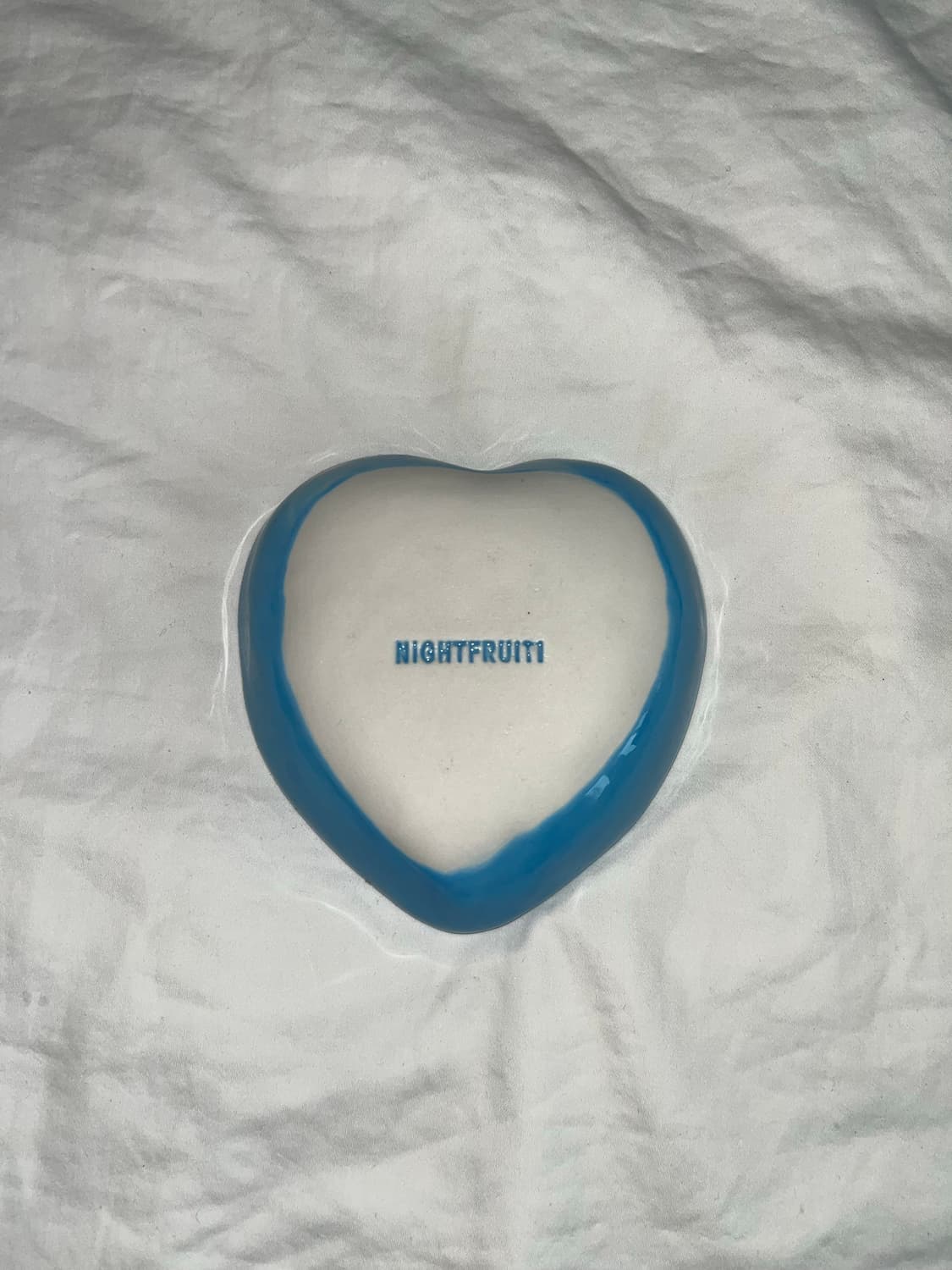 나이트프루티 하트접시 블루 실버 상품이미지5