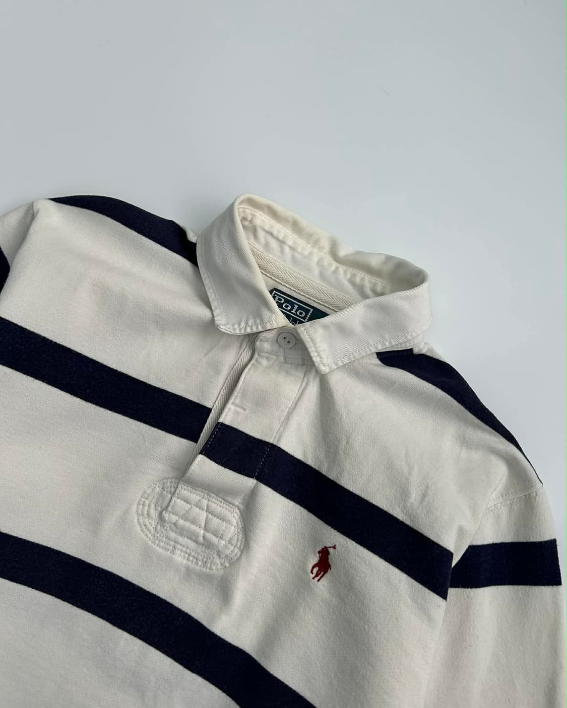 [M] 폴로 랄프로렌 스트라이프 럭비셔츠 카라넥 롱슬리브 상품이미지5